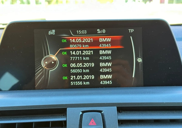 BMW Seria 1 cena 59900 przebieg: 84800, rok produkcji 2016 z Wrocław małe 79